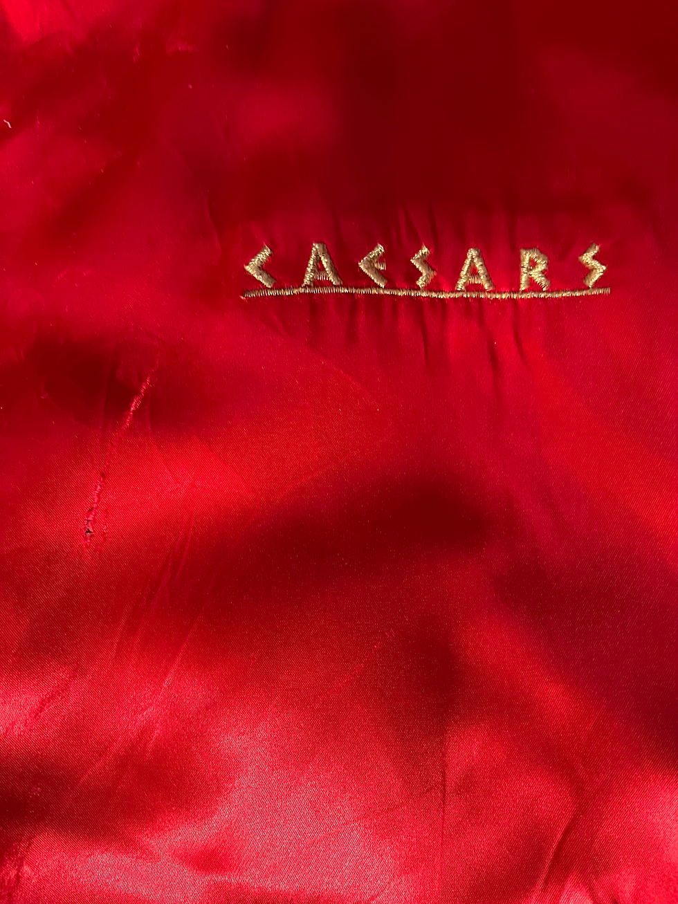 Thumbnail: RED Ceasars' Vegas Satin bomber jacket (REVERSABLE)