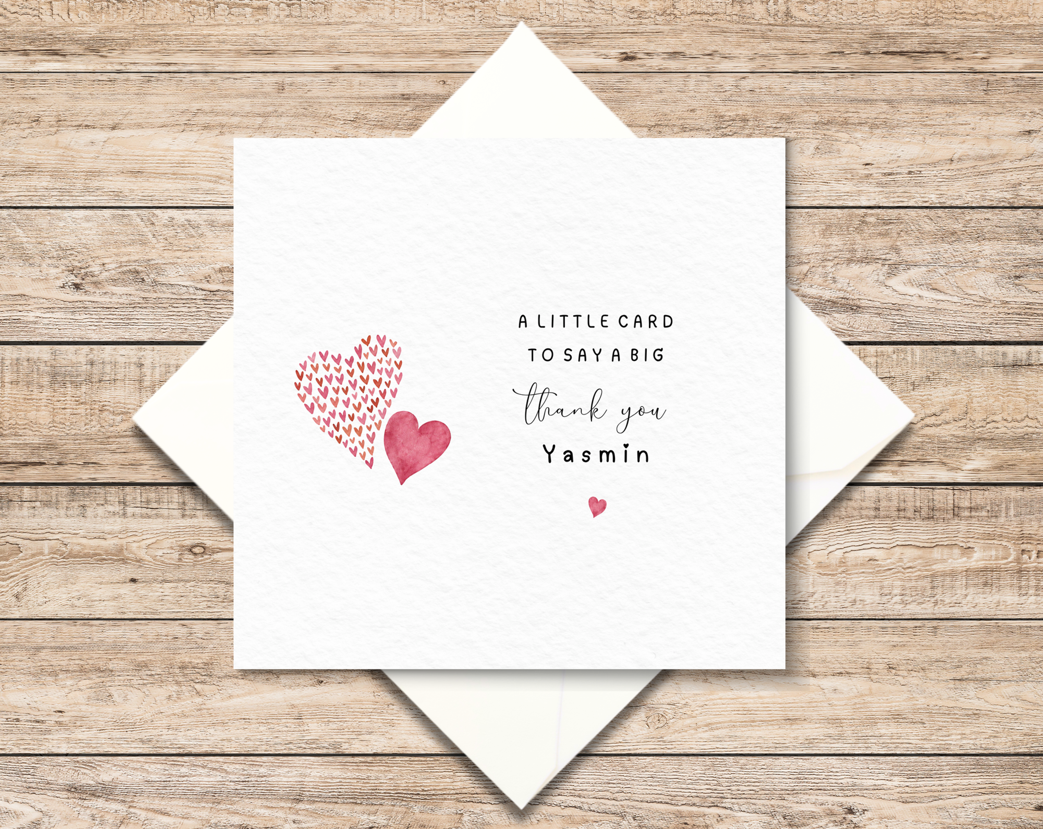 Personalised Thank You Card