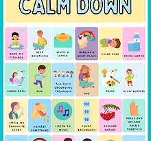 Calming strategies Poster