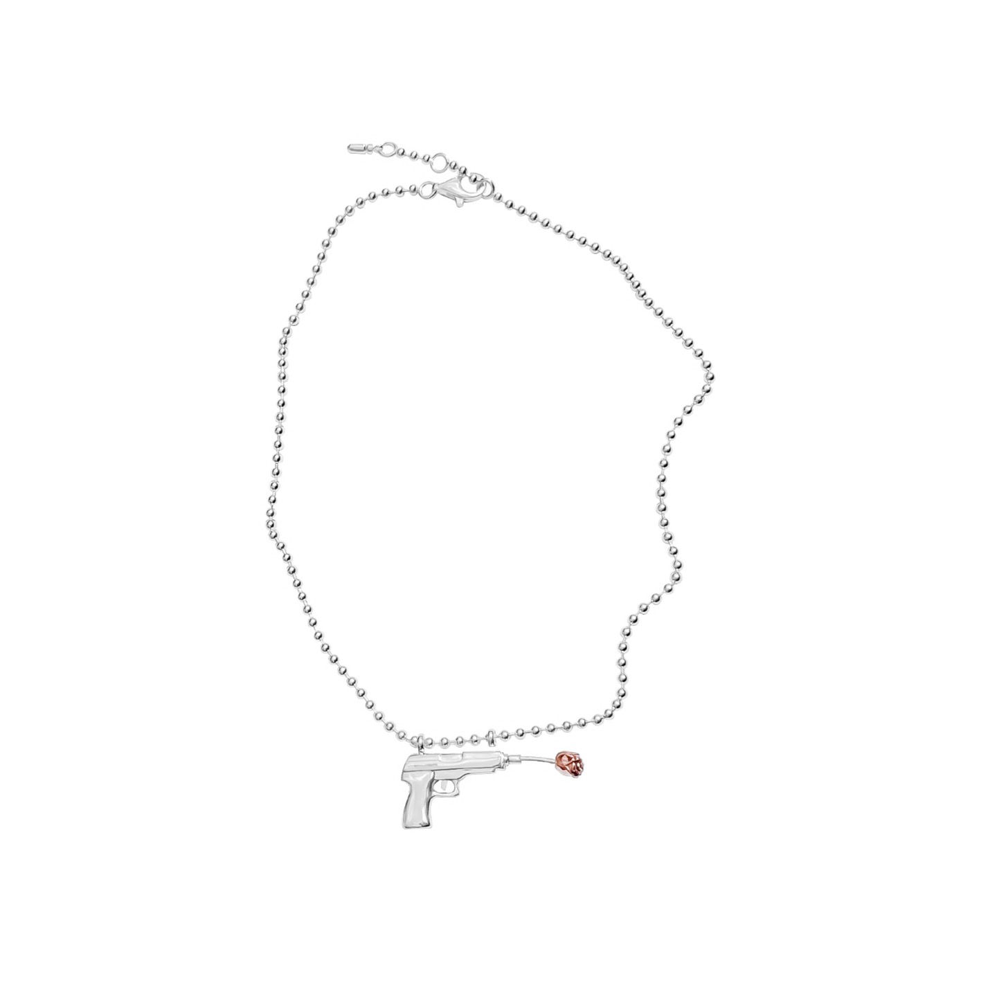 Gun 'N Rose Necklace - Ball Chain