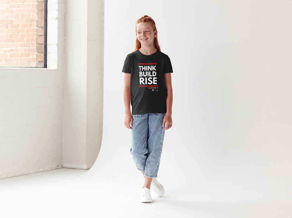 Thumbnail: Think. Build. Rise. Youth Tshirt