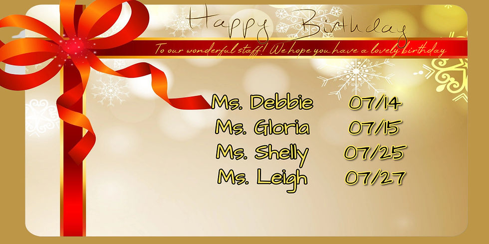 Happy Birthday CHC Staff!
