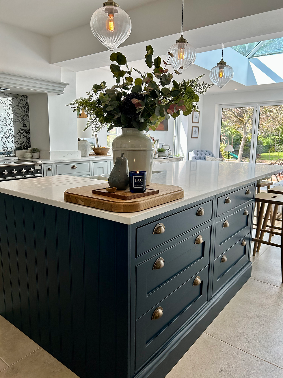 Eye-level view of a beautifully renovated kitchen with modern decor