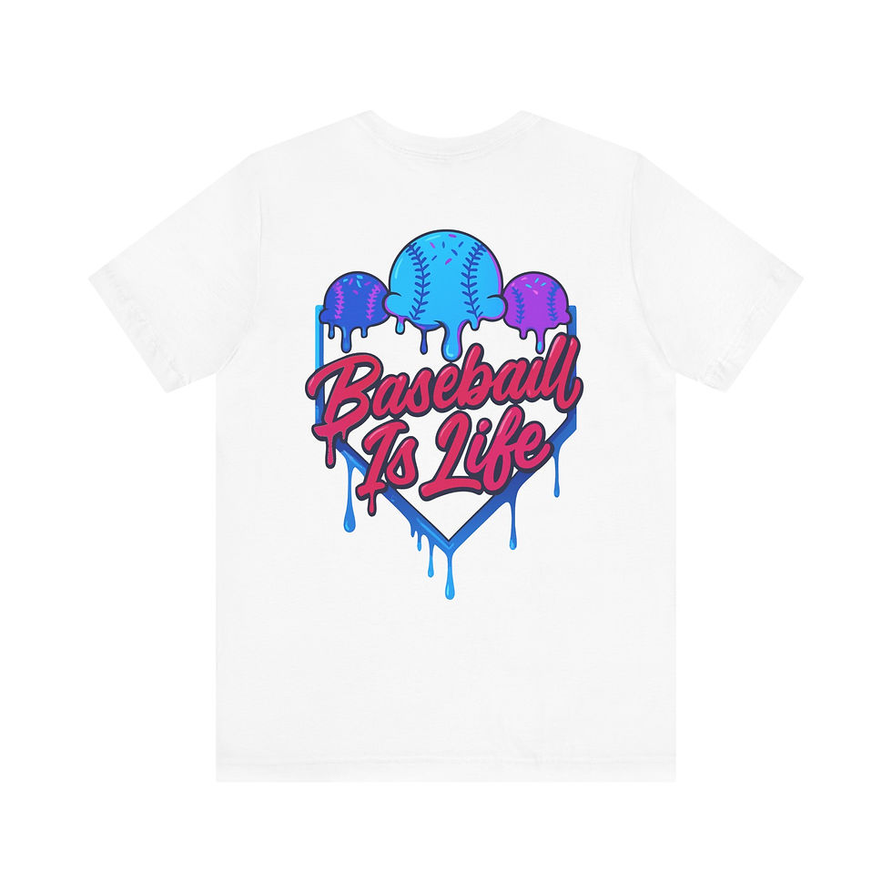 Thumbnail: Men's Baseball Is Life Home Plate Drip Tee