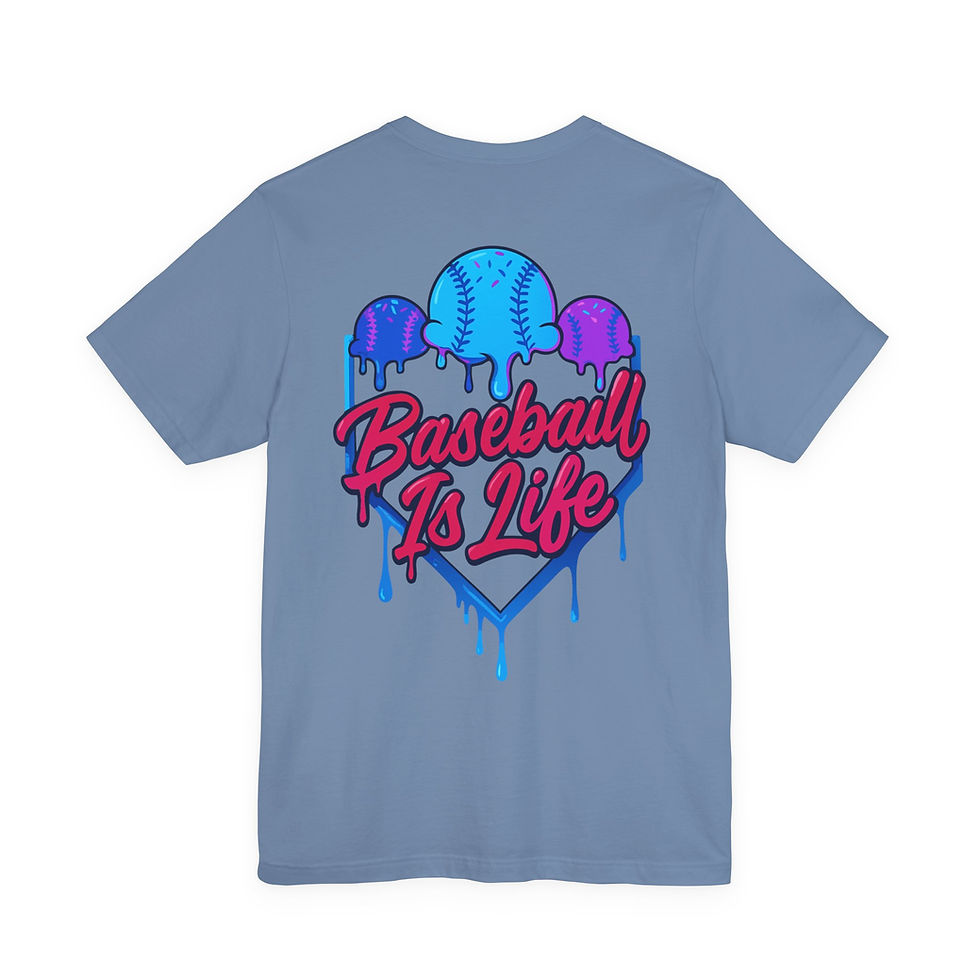 Thumbnail: Men's Baseball Is Life Home Plate Drip Tee