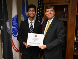 Celebrating Excellence: Adi Gowda Receives Bronze Congressional Award