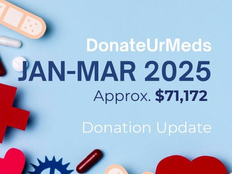 Jan-Mar 2025 : Donations Recieved