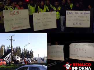 RESUMEN: Jornadas de movilización en Renaico contra empresa ENEL por no pago de deudas.