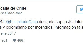 Fiscalía desmiente información sobre arresto de mapuches y colombiano por incendios.