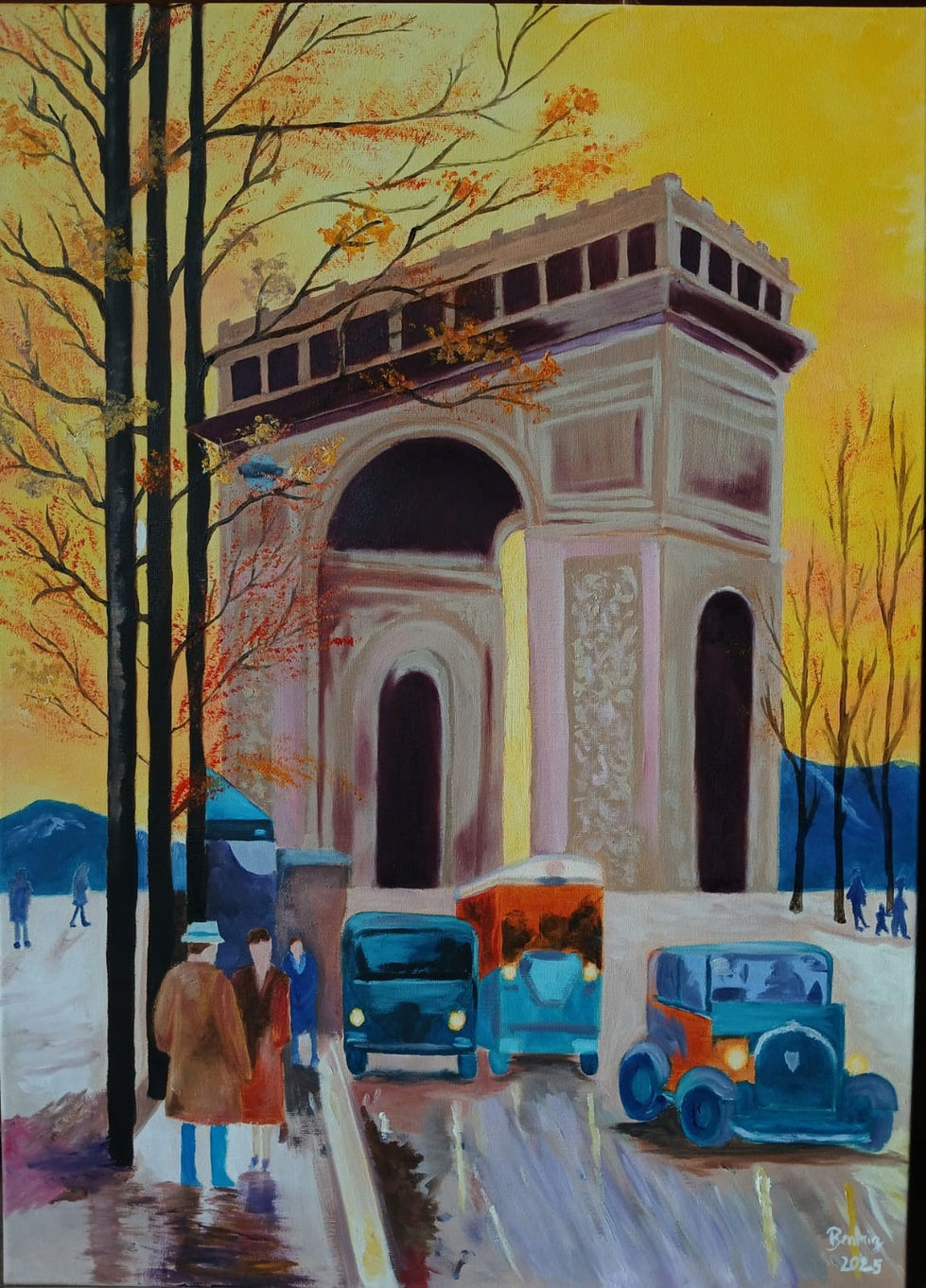 Arco Triunfo, óleo s/tela, 70x50 cm
