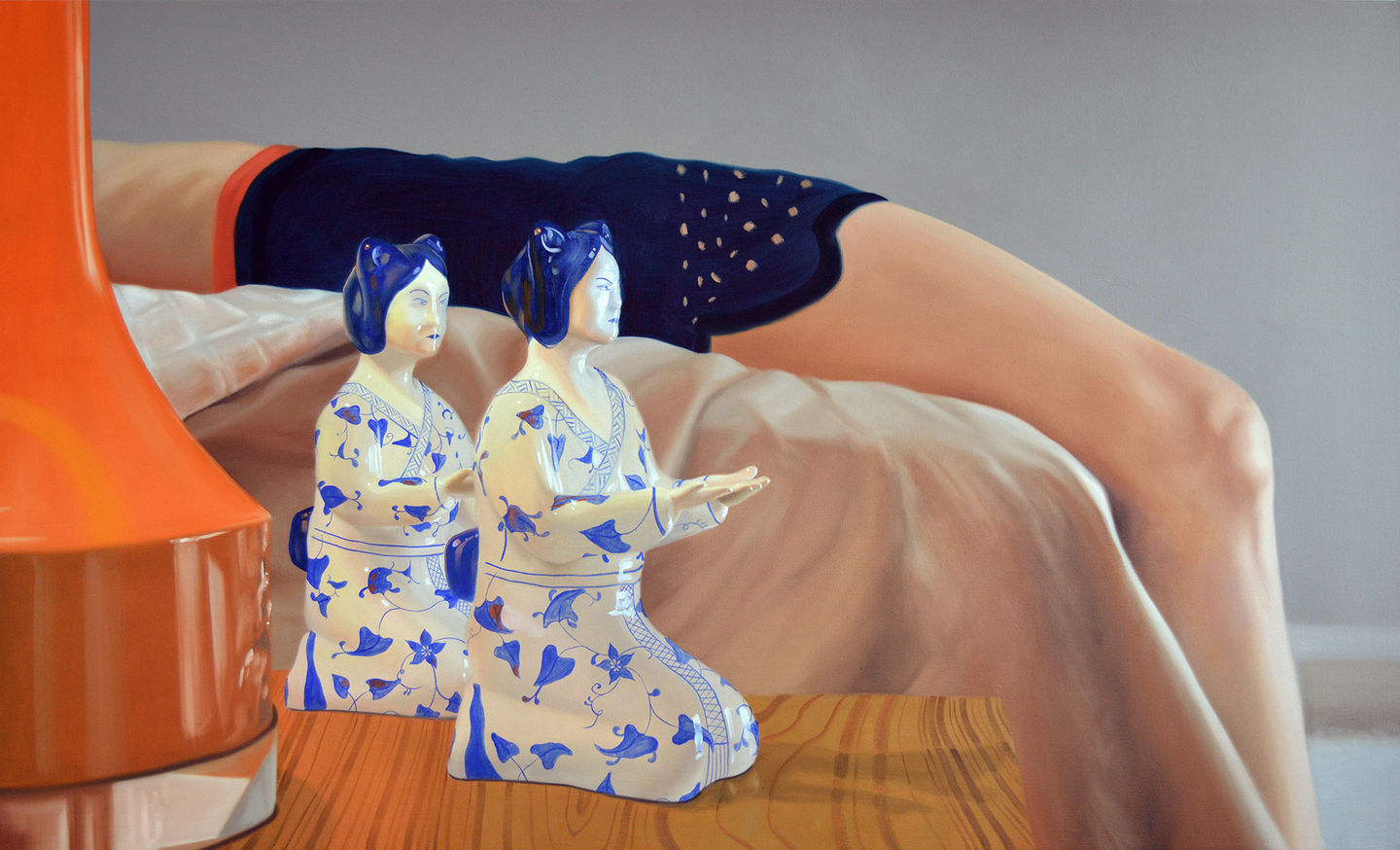 In The Cold Night Of The Day.
36x60 
Oil on canvas.