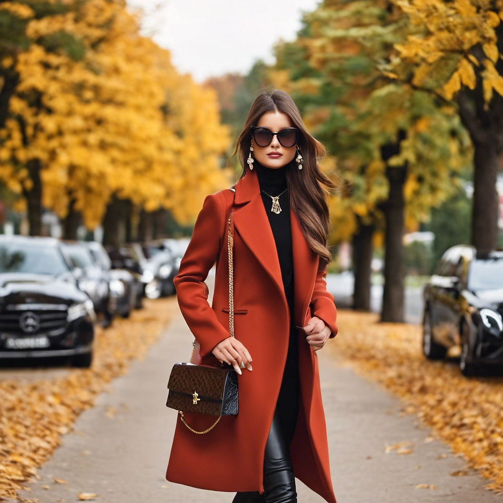 Stylish plaid coat
