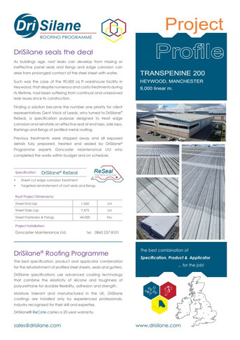 Project Profile - Transpenine 200 Heywood
