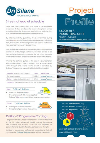 Project Profile - Trafford Park Manchester