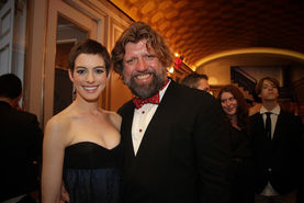 Ann Hathaway & Oscar Eustis Photo by Luke Stoffel