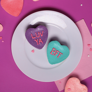 Candy Heart Cheesecakes by Pop Artist Lucas / Luke Stoffel