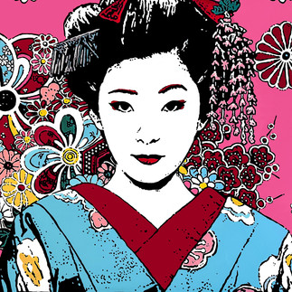 Kyoto Geisha By Pop Artist Lucas / Luke Stoffel