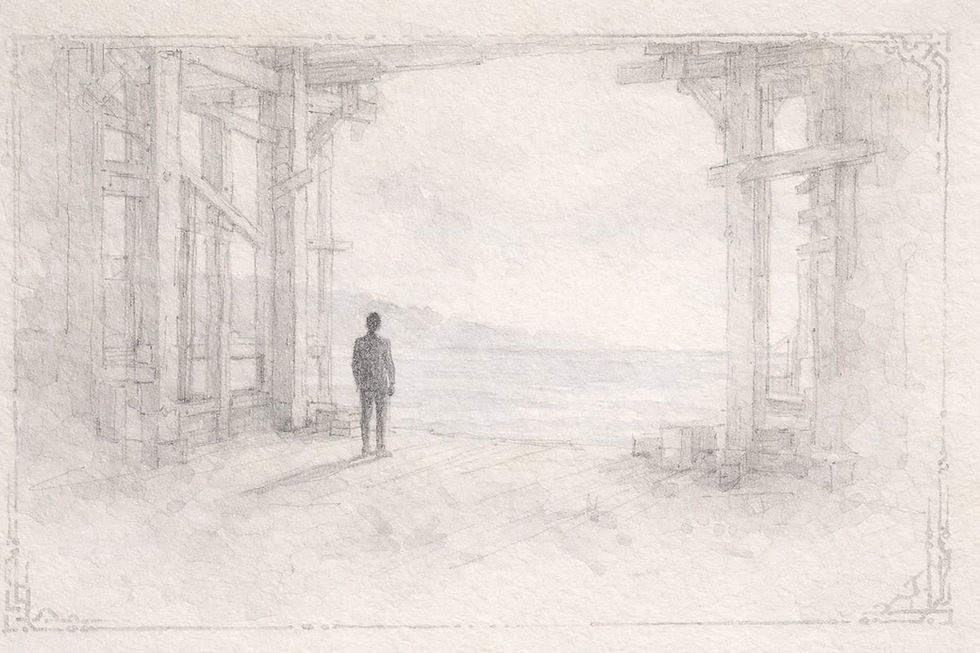 The Third Person Book Review: Demetris Papadimitropoulos Watercolor 2