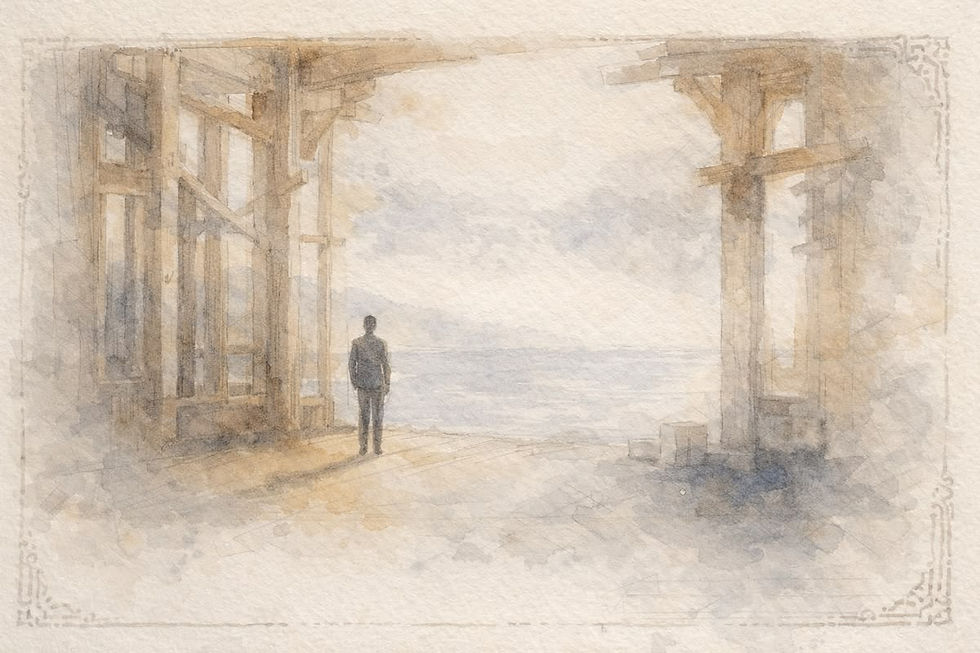 The Third Person Book Review: Demetris Papadimitropoulos Watercolor 4