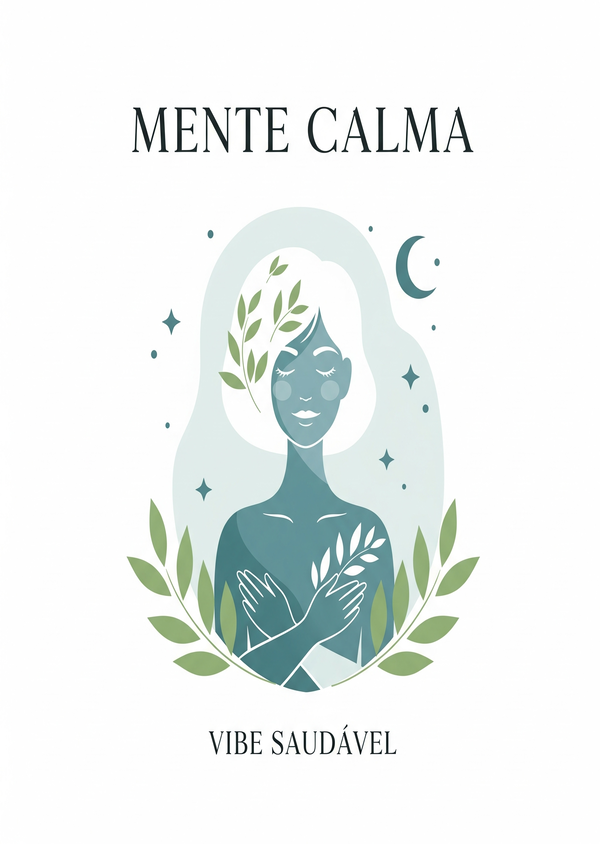 Mente calma vibe saudável