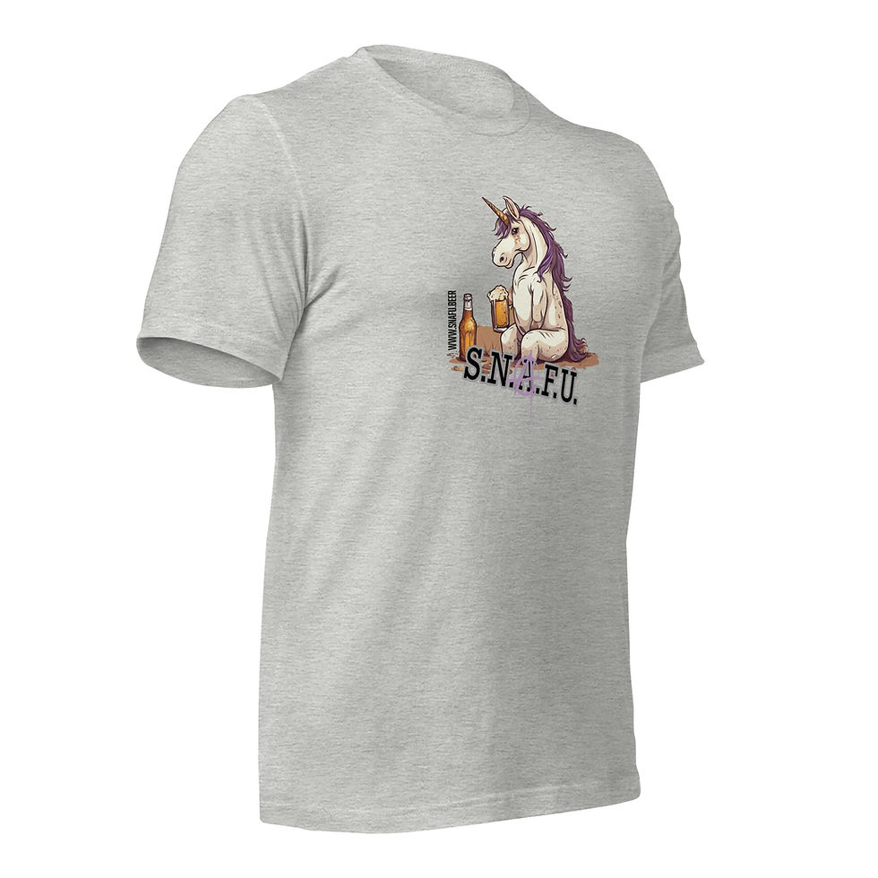 Thumbnail: DOWN AND OUT UNICORN UNIZES TEE