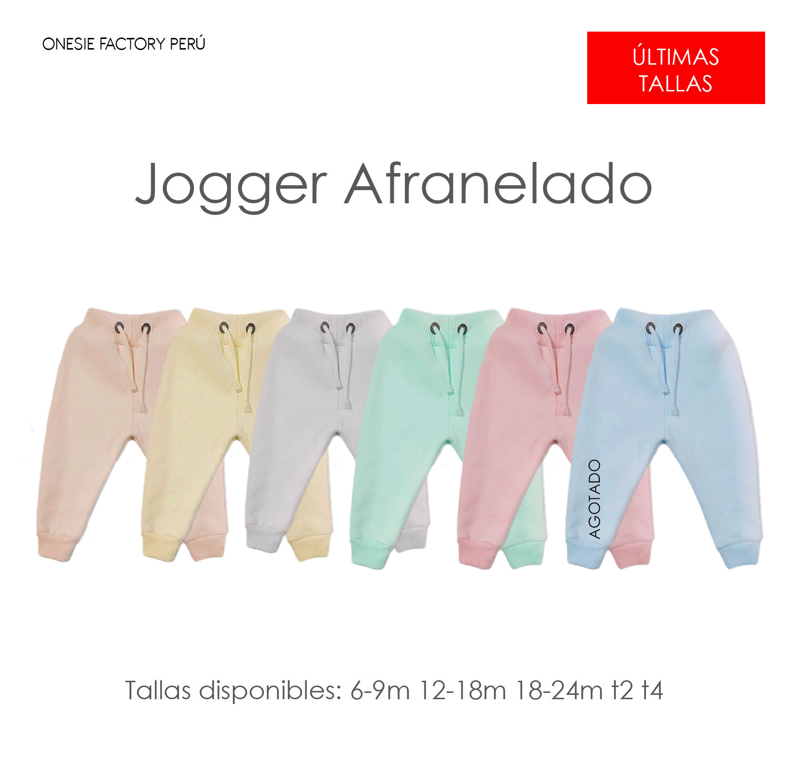 JOGGER AFRANELADO Set x6