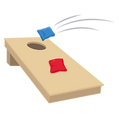 Cornhole Board and Bags