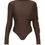 Thumbnail: Lycra Bodysuit - Chocolate Brown