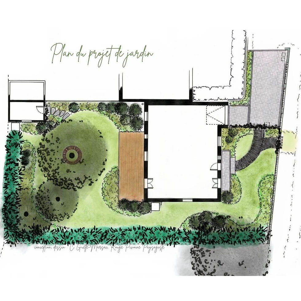 Plan du projet de jardin