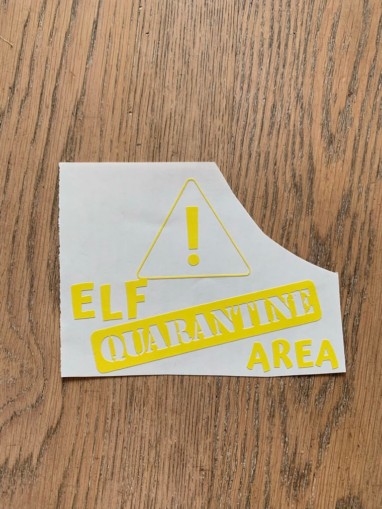 Thumbnail: Elf in quarantine decal