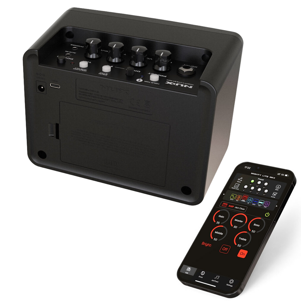 Thumbnail: AMPLIFICADOR PORTÁTIL P/GUITARRA DE SOBREMESA 3 WATTS MIGHTY LITE BT MKII NUX