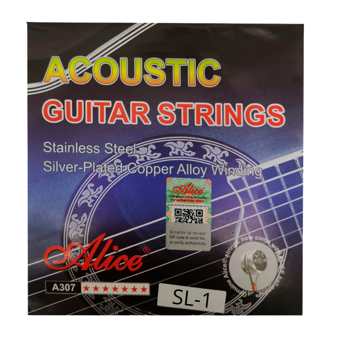 UNI 1RA. CUERDA DE METAL P/GUITARRA ACÚSTICA .011 A307-SL-1 ALICE