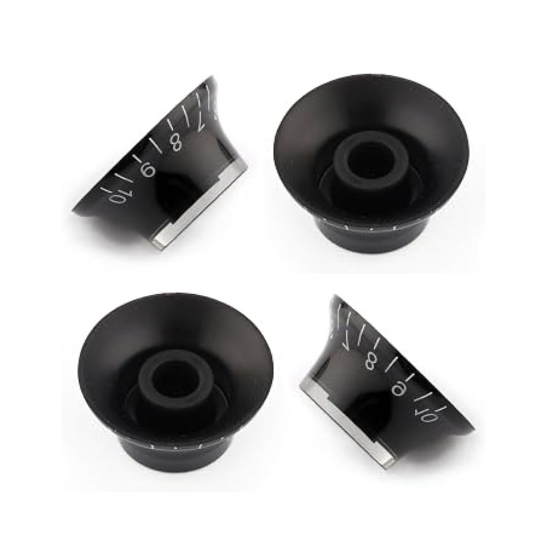 4 BOTONES P/GUITARRA LES PAUL COLOR NEGRO LP-KNOBS-BK MEMPHIS