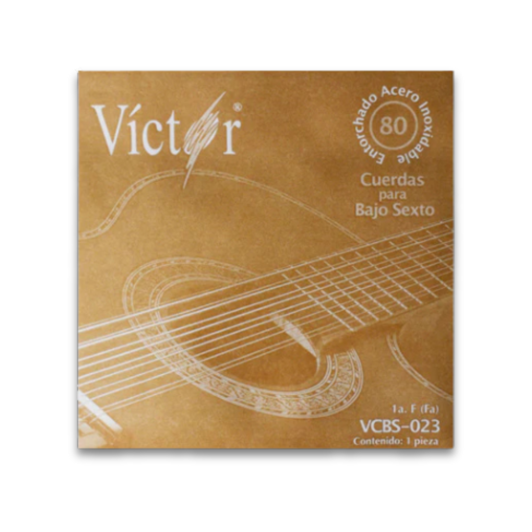 UNI 1RA. CUERDA ENTORCHADO ACERO INOXIDABLE P/ BAJO SEXTO VCBS-023 (FA) VICTOR