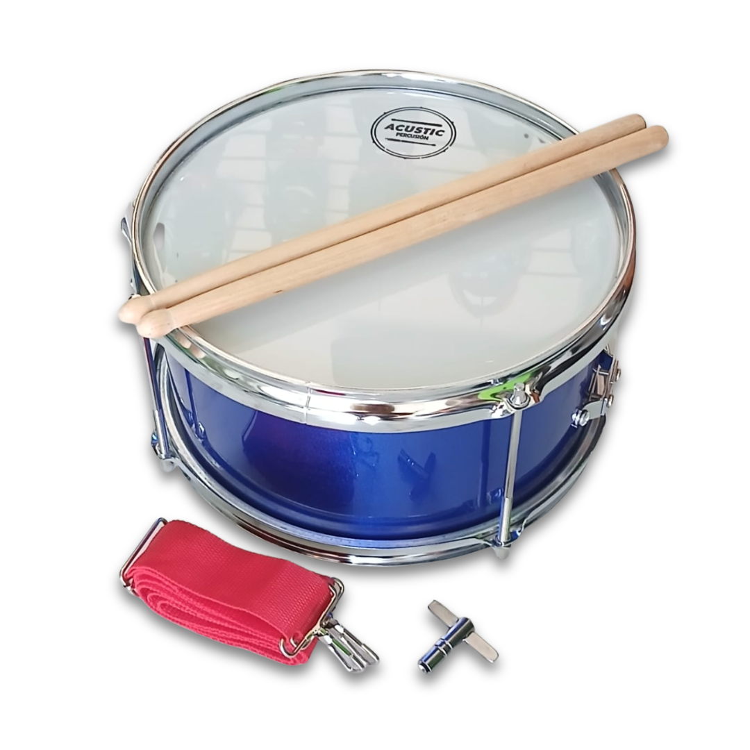 REDOBLANTE AZUL DE 10" CON CINCHO/BAQUETAS M-DRU1BL ACUSTIC