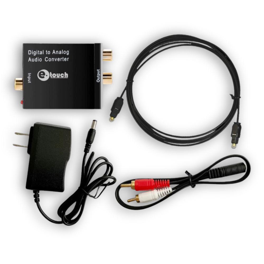 CONVERTIDOR DE AUDIO DIGITAL A ANÁLOGO RCA-COV-1AU GT-MV-27 ETOUCH