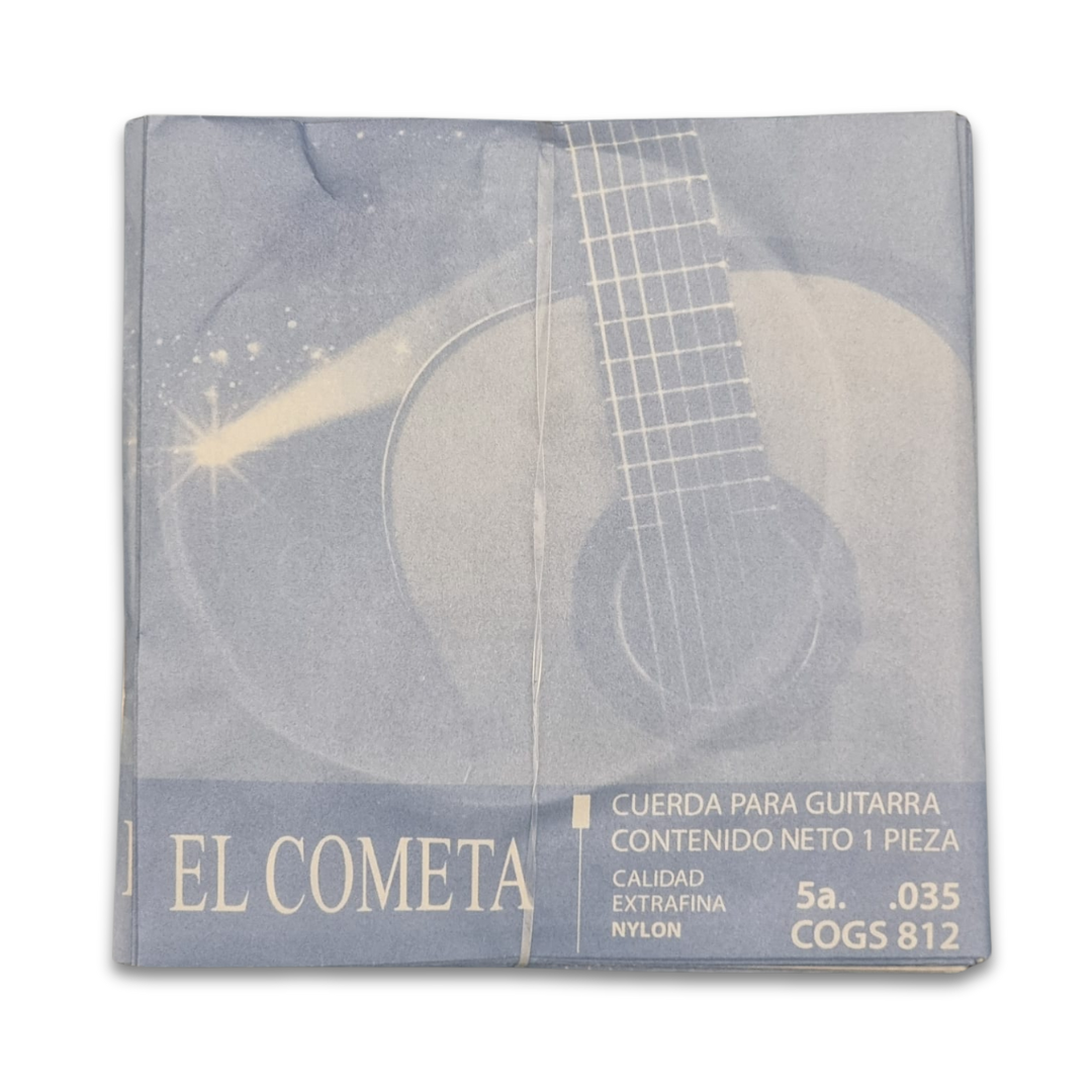 UNI 5TA. CUERDA DE NYLON CON BORLA P/GUITARRA CLÁSICA .035 COGS812 EL COMETA