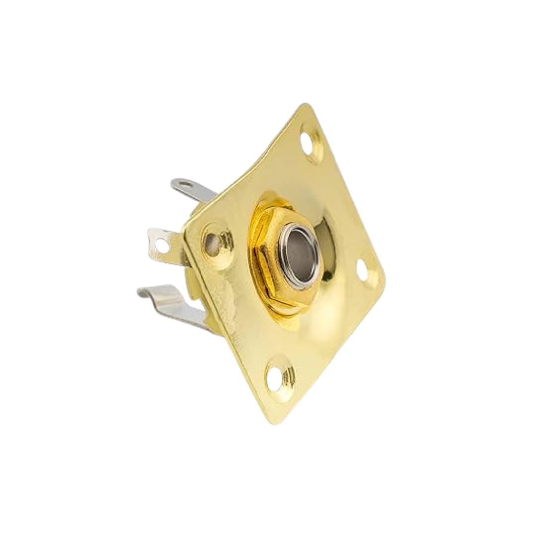 PORTA JACK P/GUITARRA LES PAUL C/JACK LP-JACK DORADO MEMPHIS