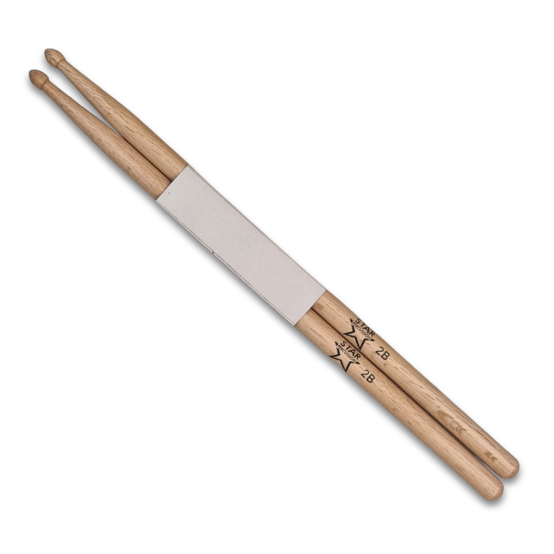 PAR DE BAQUETAS 2B CON PUNTA DE MADERA RX-124/2BW - STAR PERCUSSION