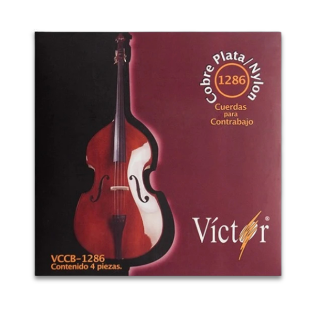 CUERDAS COBRE PLATA/NYLON P/ VIOLON/CONTRABAJO VCCB-1286 VICTOR