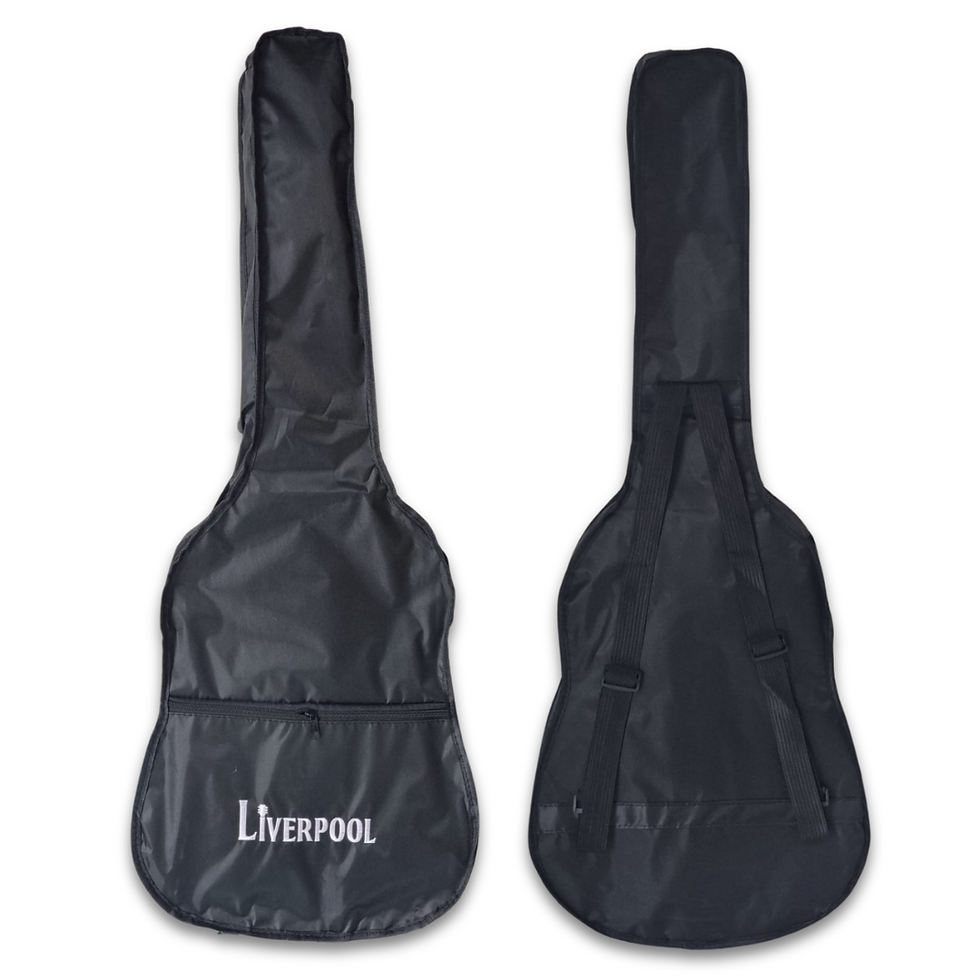 Thumbnail: GUITARRA ACÚSTICA CON CORTE COLOR NEGRO DE 41" C/FUNDA AF17C-BK LIVERPOOL