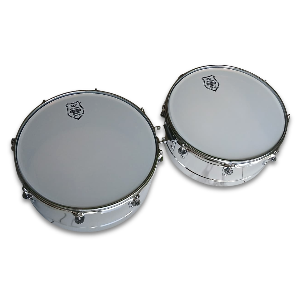 Miniatura: PAR DE TIMBALES PLATEADOS CX-D131T-14-15 MEYER & FISCHER