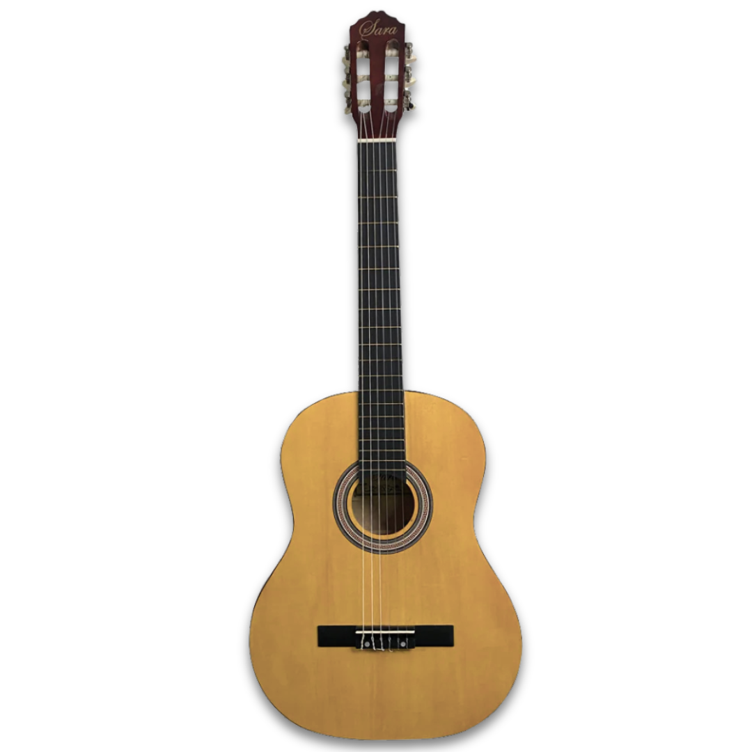 GUITARRA CLÁSICA COLOR NATURAL DE 39" C/FUNDA GS851-N2/BAG SARA