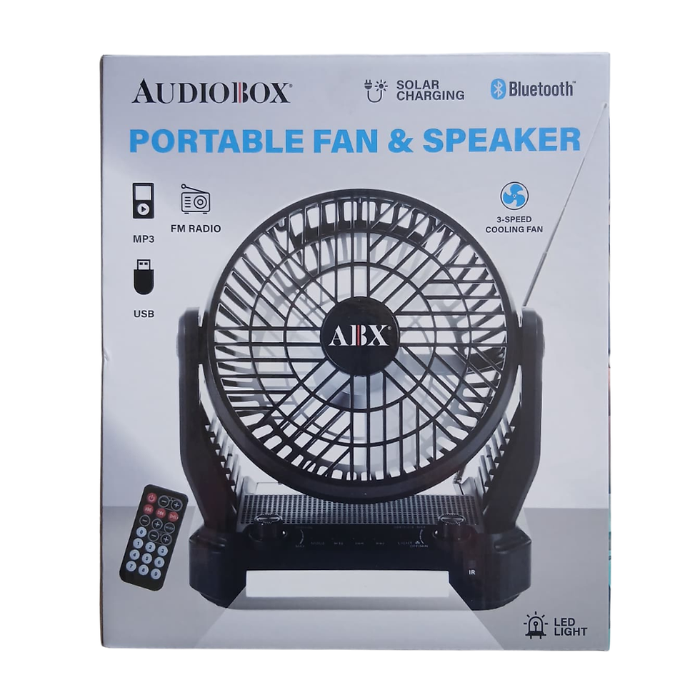 Thumbnail: VENTILADOR PORTATIL C/ALTAVOZ ZRXF-40 DOLPHIN