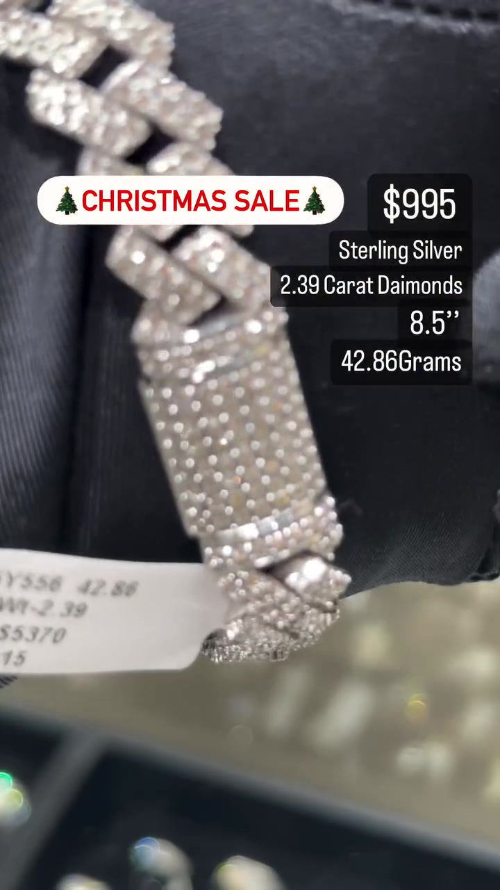 Sterling silver bracelet BR01038