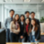 Team photo — Chinese professionals, conveying a sense of authenticity, set in an office en