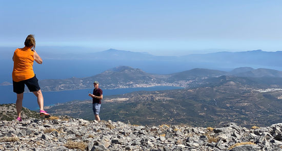 samos town view from the top
