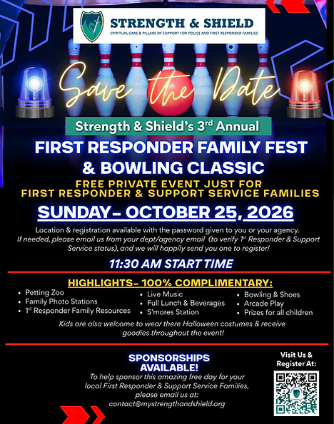 Public View_ Save the Date Announcement 2026 Strength & Shield 1st Responder Families Fest