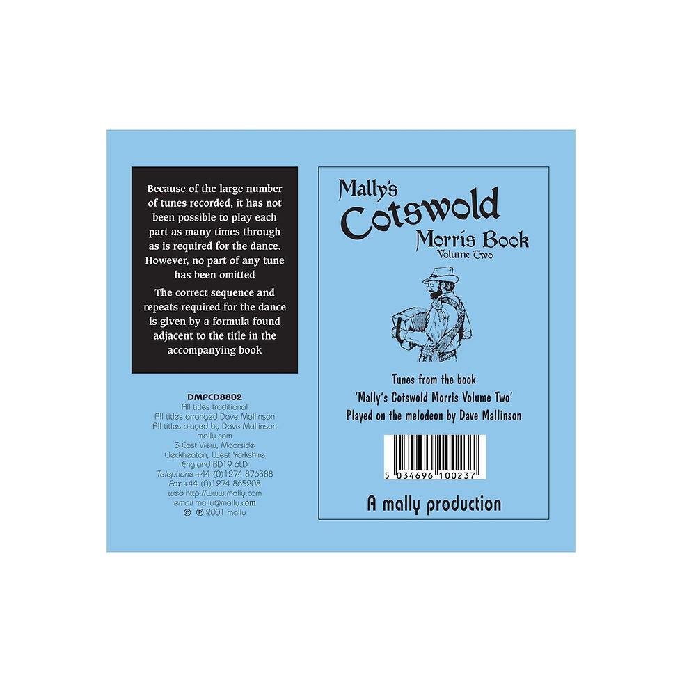 Thumbnail: Mally's Cotswold Morris CD Volume 2 - Dave Mallinson
