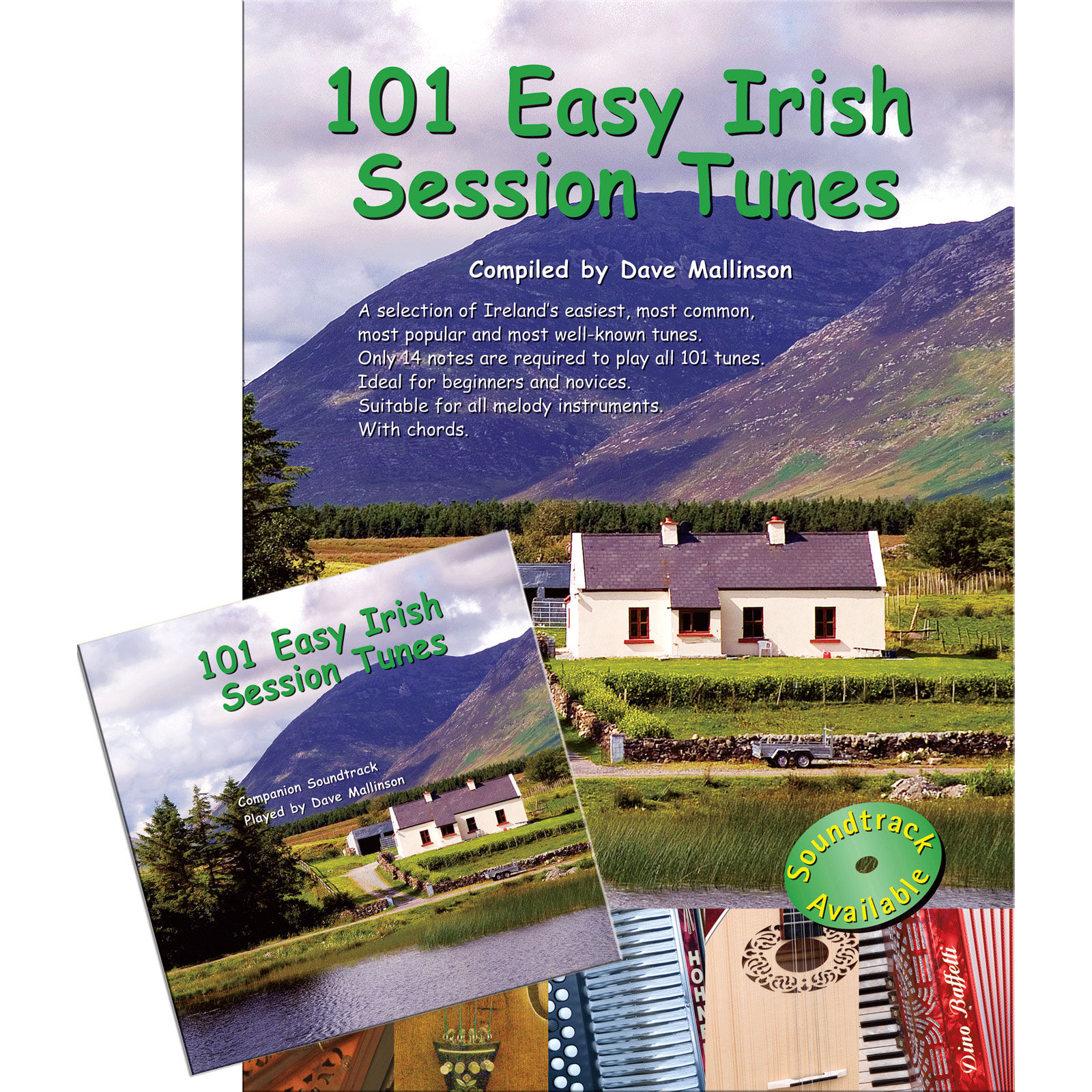 101 Easy Irish Session Tunes Book and CD - Dave Mallinson